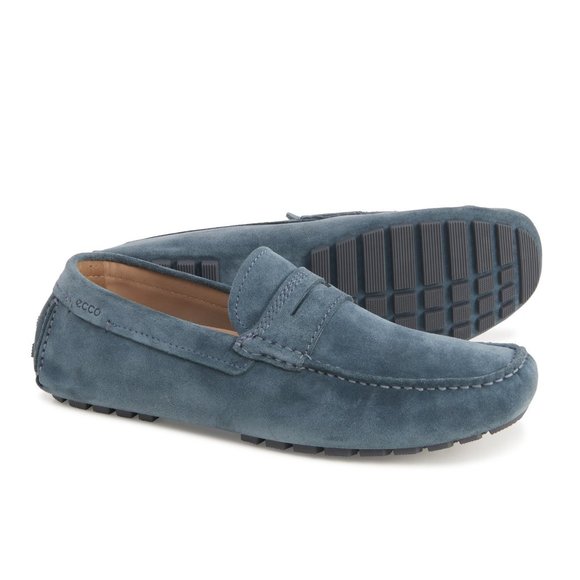 Ecco Dynamic Moc 2.0 Driver Suede Leather Loafer